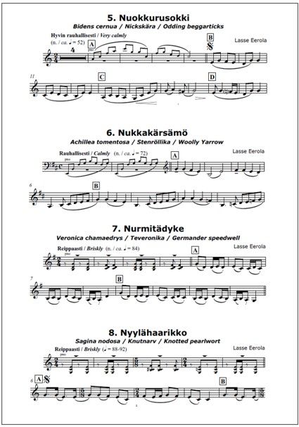 N-sarja (N Suite) for clarinet and piano