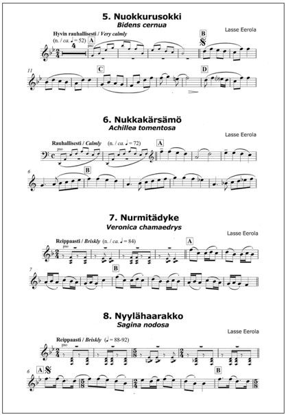 N-sarja (N Suite) for flute or oboe and piano