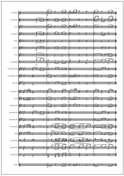 Romanssi oopperasta Pohjan neiti for euphonium & wind band (PDF) - Score & parts