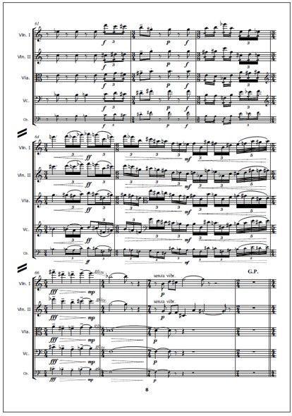 Arco Naturale for string quartet - Score & parts