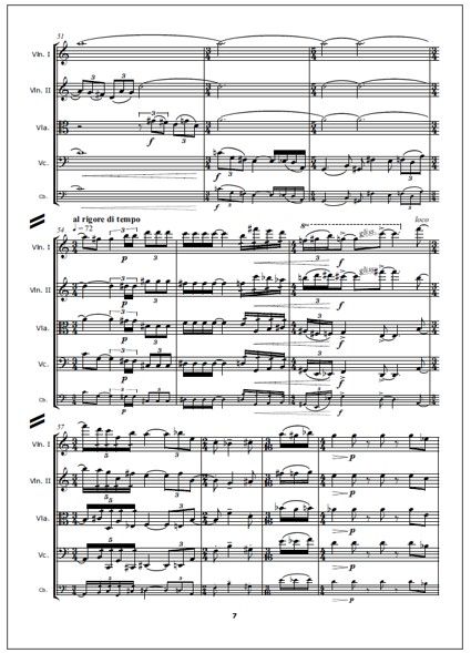 Arco Naturale for string quartet - Score & parts