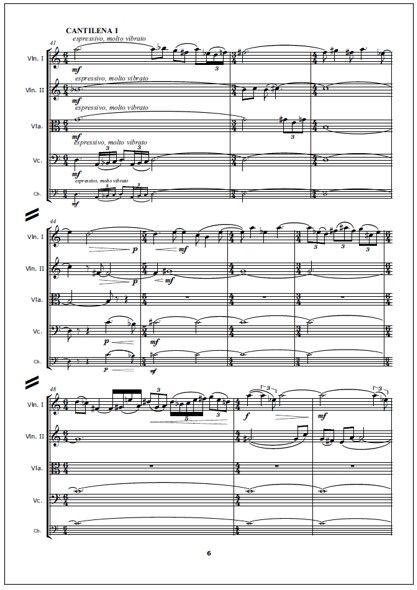 Arco Naturale for string quartet - Score & parts