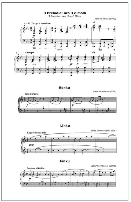 Piano Blend 2010 - 24 piano works by Finnish contemporary composers