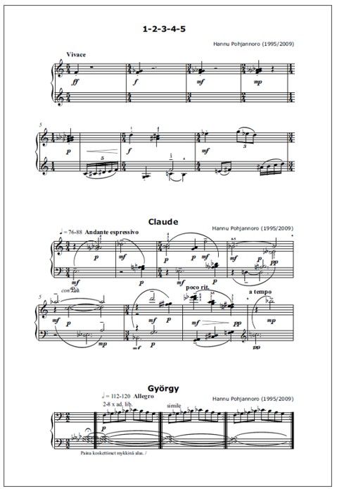 Piano Blend 2010 - 24 piano works by Finnish contemporary composers