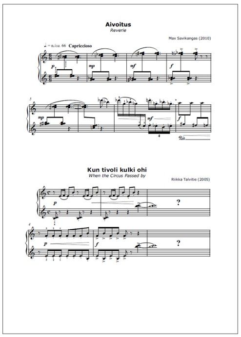 Piano Blend 2010 - 24 piano works by Finnish contemporary composers