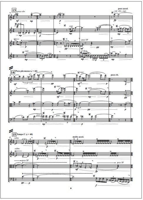 Trois poèmes for string quartet - Score & parts