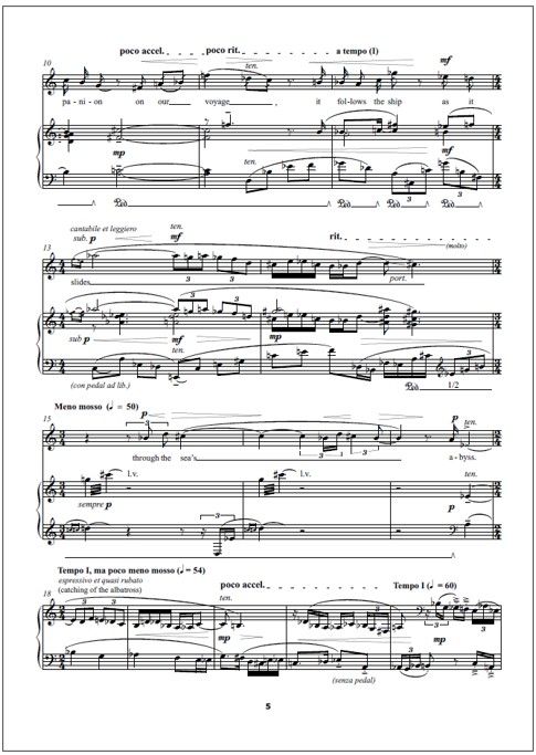 The Baudelaire Songs for soprano and piano