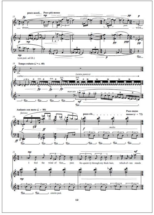 The Baudelaire Songs for soprano and piano