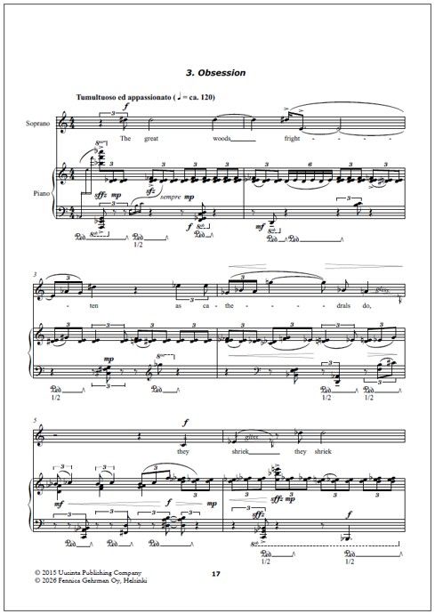 The Baudelaire Songs for soprano and piano