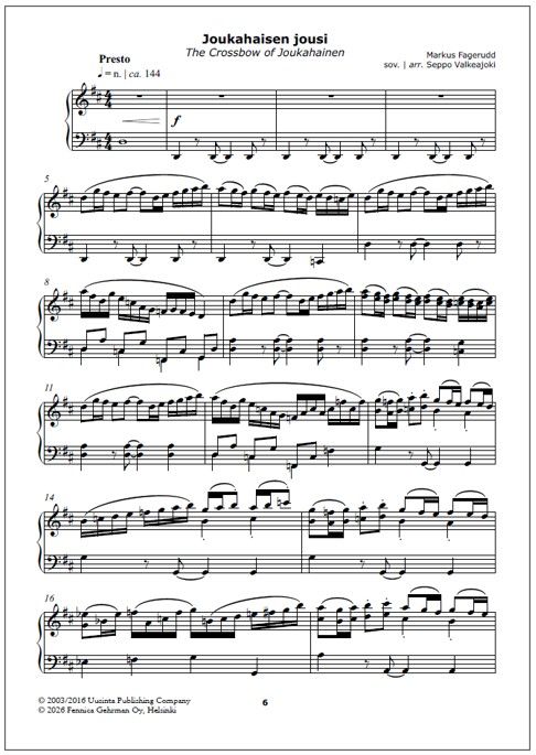 Three newest pieces for accordion