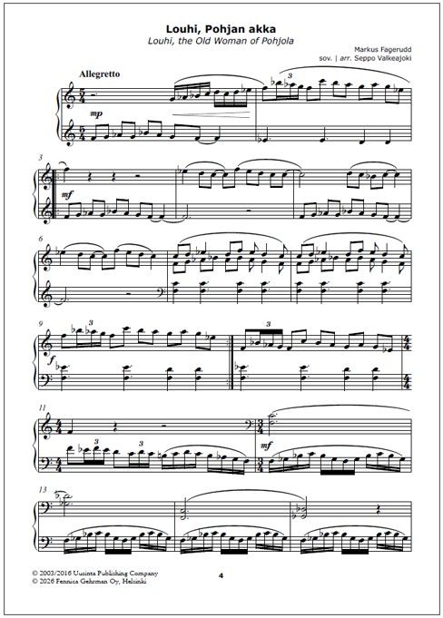 Three newest pieces for accordion