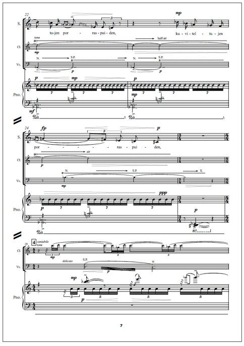 Metsän hiljaisuuteen (Into the woodland silence) - Score & parts