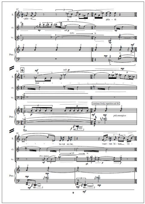 Metsän hiljaisuuteen (Into the woodland silence) - Score & parts