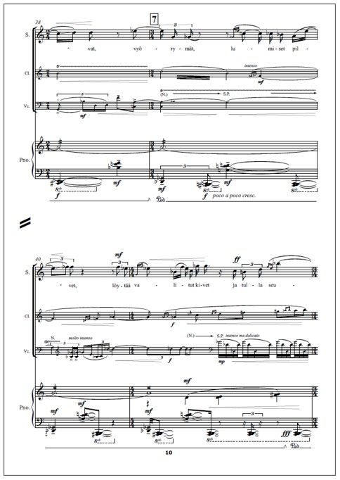 Metsän hiljaisuuteen (Into the woodland silence) - Score & parts