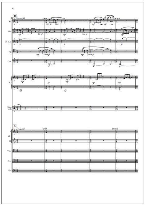 Concerto for soprano saxophone and chamber orchestra  - Study score