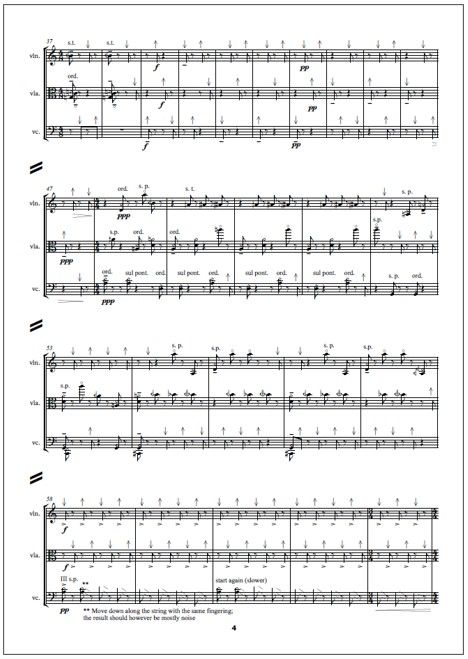 Sinne for violin, viola and violoncello - Score & parts
