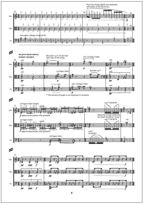 Sinne for violin, viola and violoncello - Score & parts