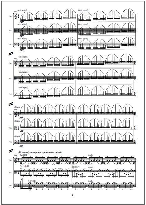 Sinne for violin, viola and violoncello - Score & parts