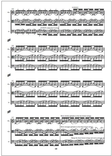 Sinne for violin, viola and violoncello - Score & parts