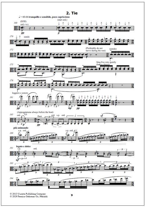 Sinne for violin, viola and violoncello - Score & parts