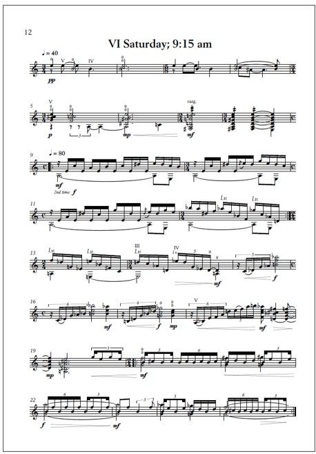 Seven Days - Miniatures for guitar