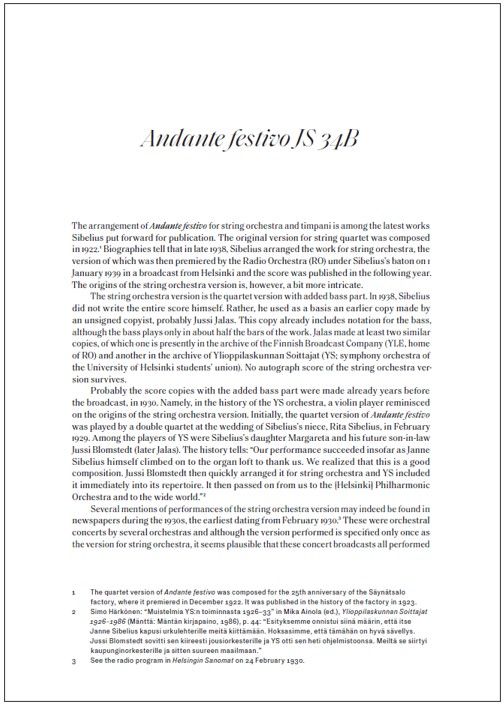 Andante Festivo for string orchestra and timpani ad lib. - Score & parts