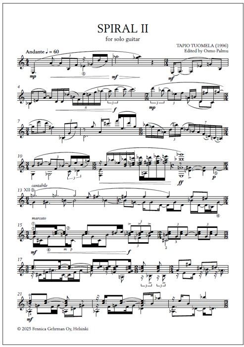 Spiral II for guitar