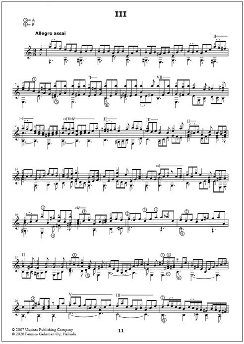 Concerto in a minor BWV 1041 for guitar solo