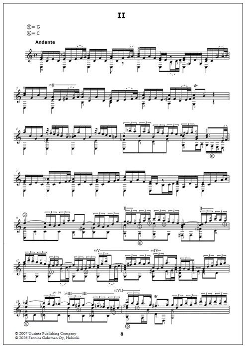 Concerto in a minor BWV 1041 for guitar solo