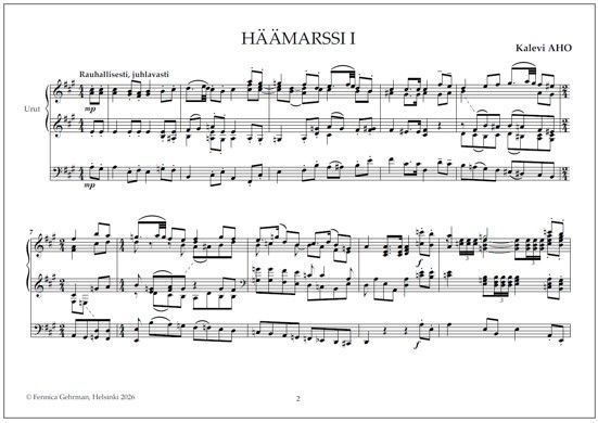 Kolme häämarssia uruille