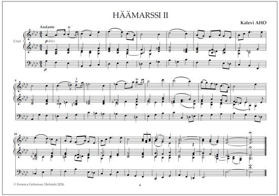 Kolme häämarssia uruille