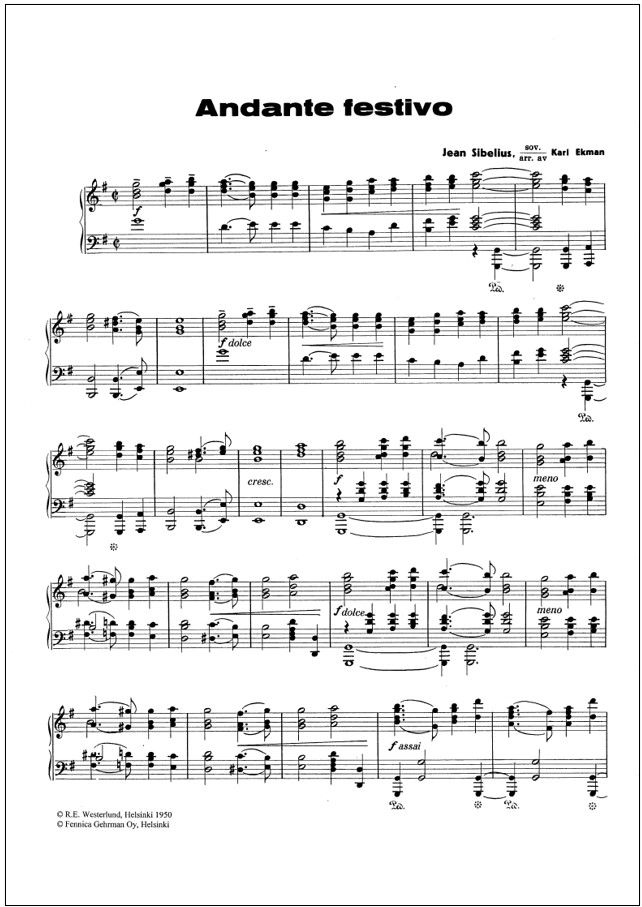 Andante festivo - Piano