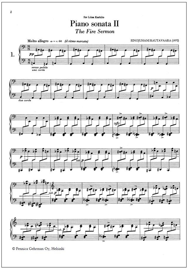 Piano Sonata No. 2 "The Fire Sermon"