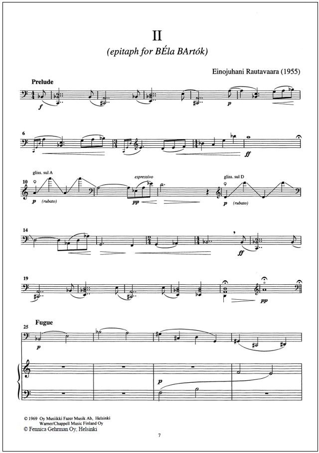 Two Preludes and Fugues - Violoncello & piano