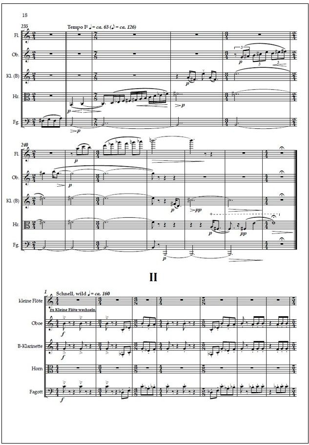 Wind Quintet No. 2 / Puhallinkvintetto No. 2 (2014) : score