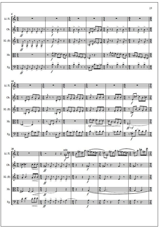 Wind Quintet No. 2 / Puhallinkvintetto No. 2 (2014) : score