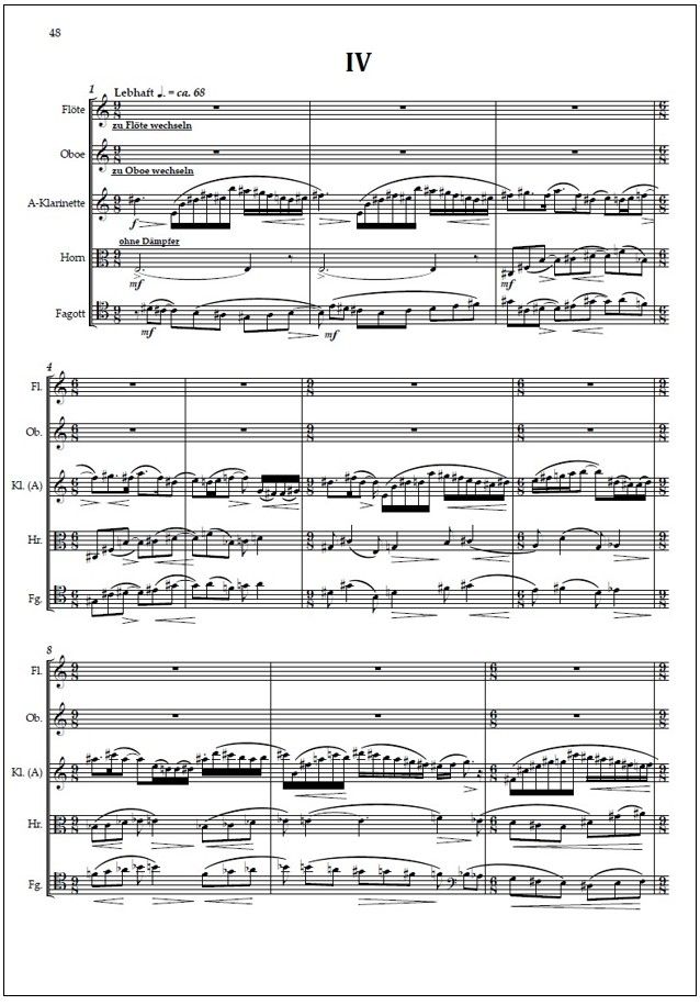 Wind Quintet No. 2 / Puhallinkvintetto No. 2 (2014) : score