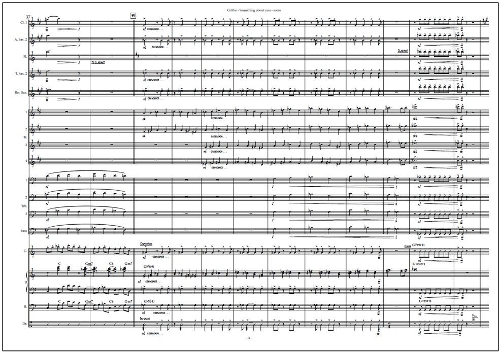 Something About You for big band (PDF) - Score & parts