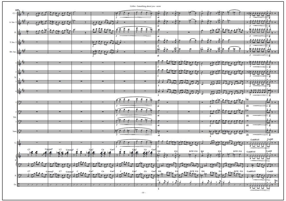 Something About You for big band (PDF) - Score & parts