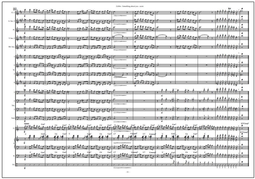Something About You for big band (PDF) - Score & parts