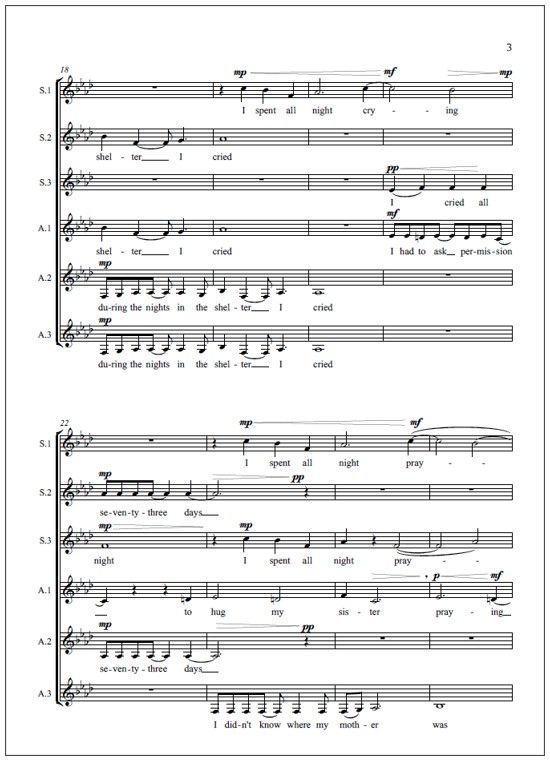 Calle sin nombre - Treble choir