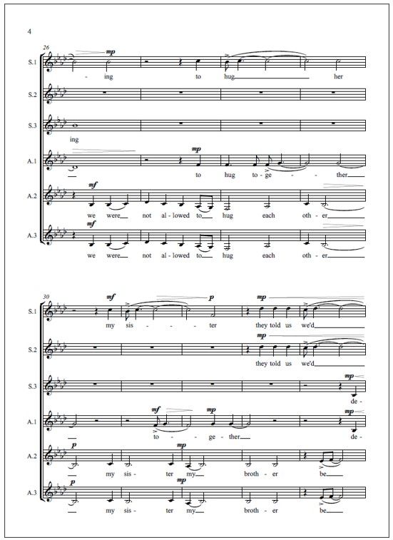 Calle sin nombre - Treble choir