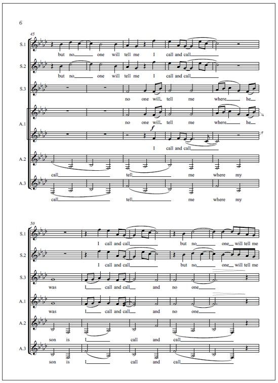 Calle sin nombre - Treble choir