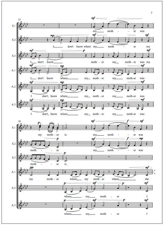 Calle sin nombre - Treble choir