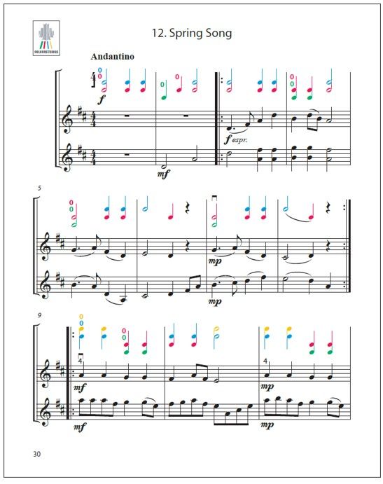 Colourstrings Duettini II for two violins
