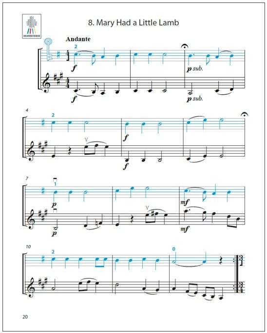 Colourstrings Duettini II for two violins