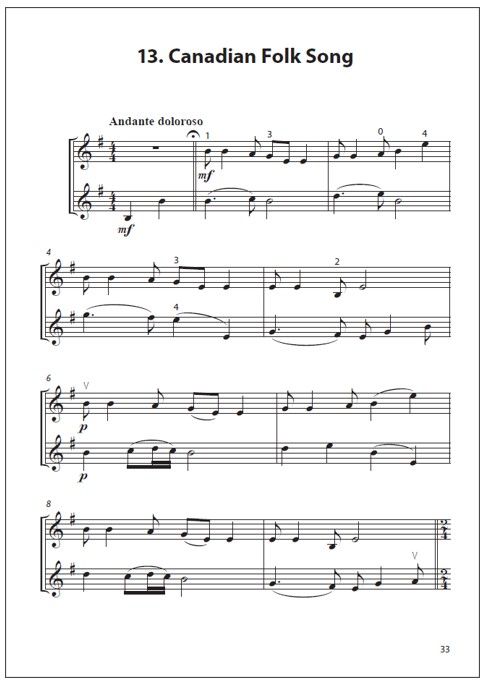 Duettini II for two violins