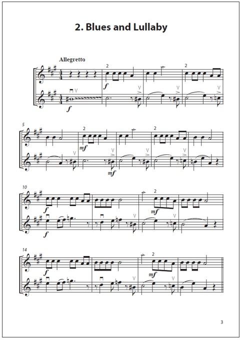 Duettini II for two violins