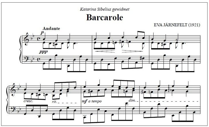 Barcarole for piano (PDF)