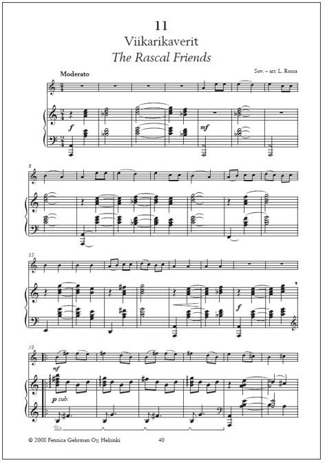 Violin / Cello Rascals 1-2-3 - Piano accompaniment